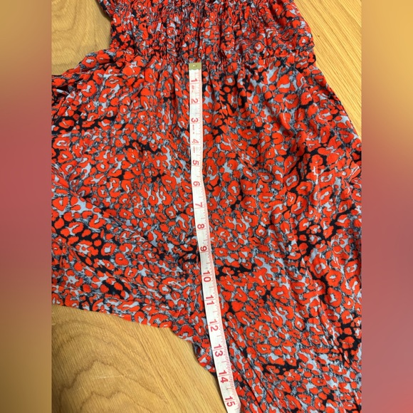 MAJE Pioma Smocked Leopard-Print Jumpsuit Women's
Size 36 - Picture 9 of 12